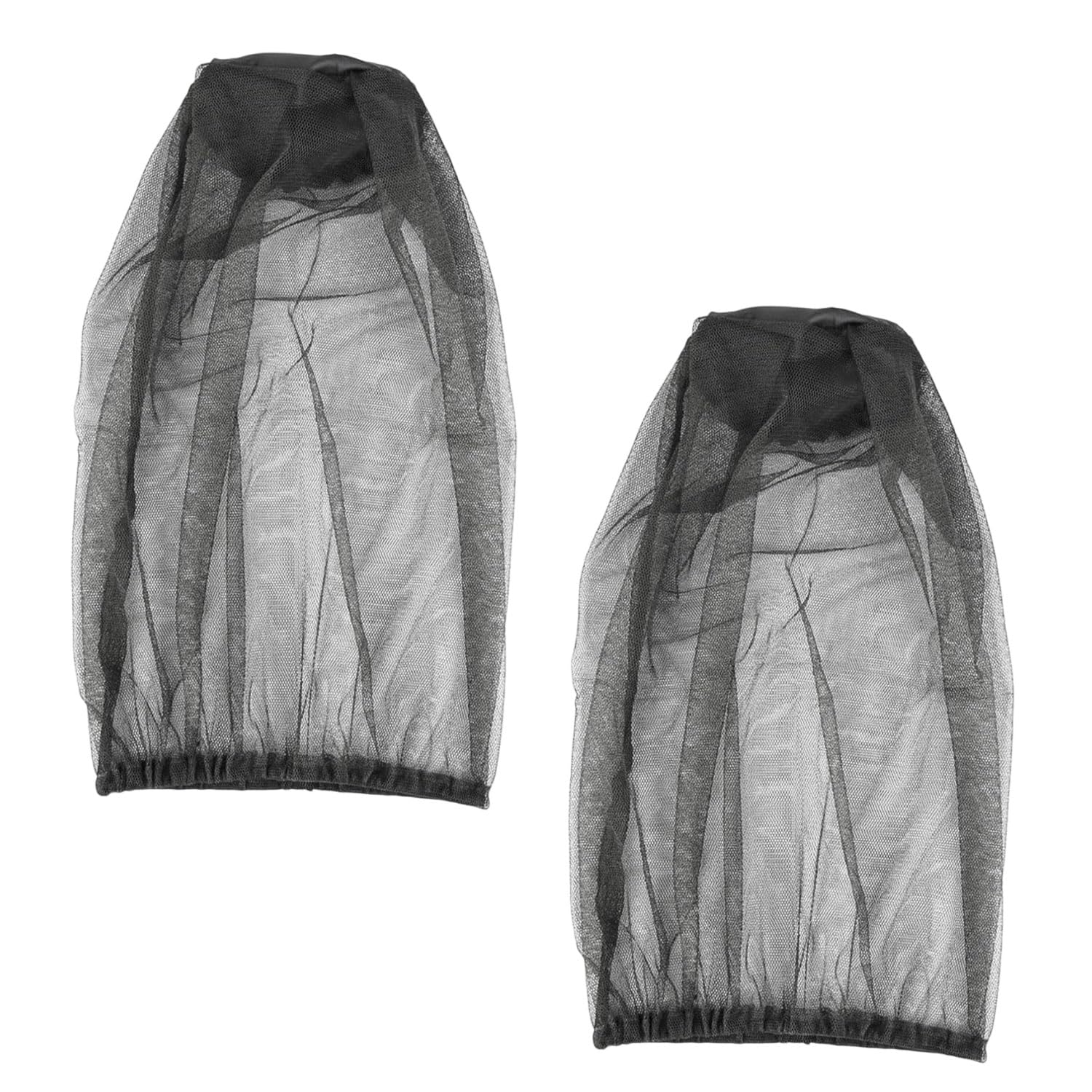 Xmart 2 Pezzi Zanzariera per Il Viso Protezione del Viso Rete per La Testa All'aperto Anti-Zanzara Cappello Della Protezione Adatto per Il Campeggio All'aperto I Viaggi e la Pesca(Nero)