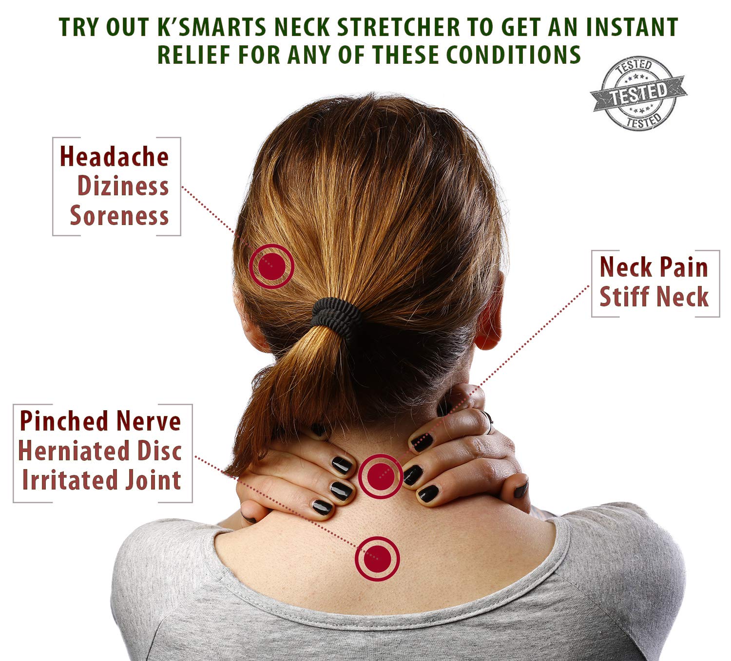 Pinched Nerve Neck Stretcher Cervical Traction Device for Home Pain Treatment Inflatable
