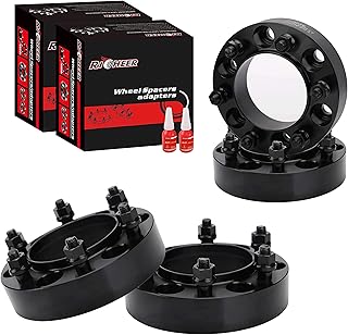 Richeer 4 PCS 1.25 inch Hubcentric Wheel Spacers 6x5.5 for Toyota Tacoma Tundra 4Runner, 6x139.7 Wheel Spacers fit for FJ Cruise Fortuner Le-x-us with 12x1.5 Studs&106mm Bore