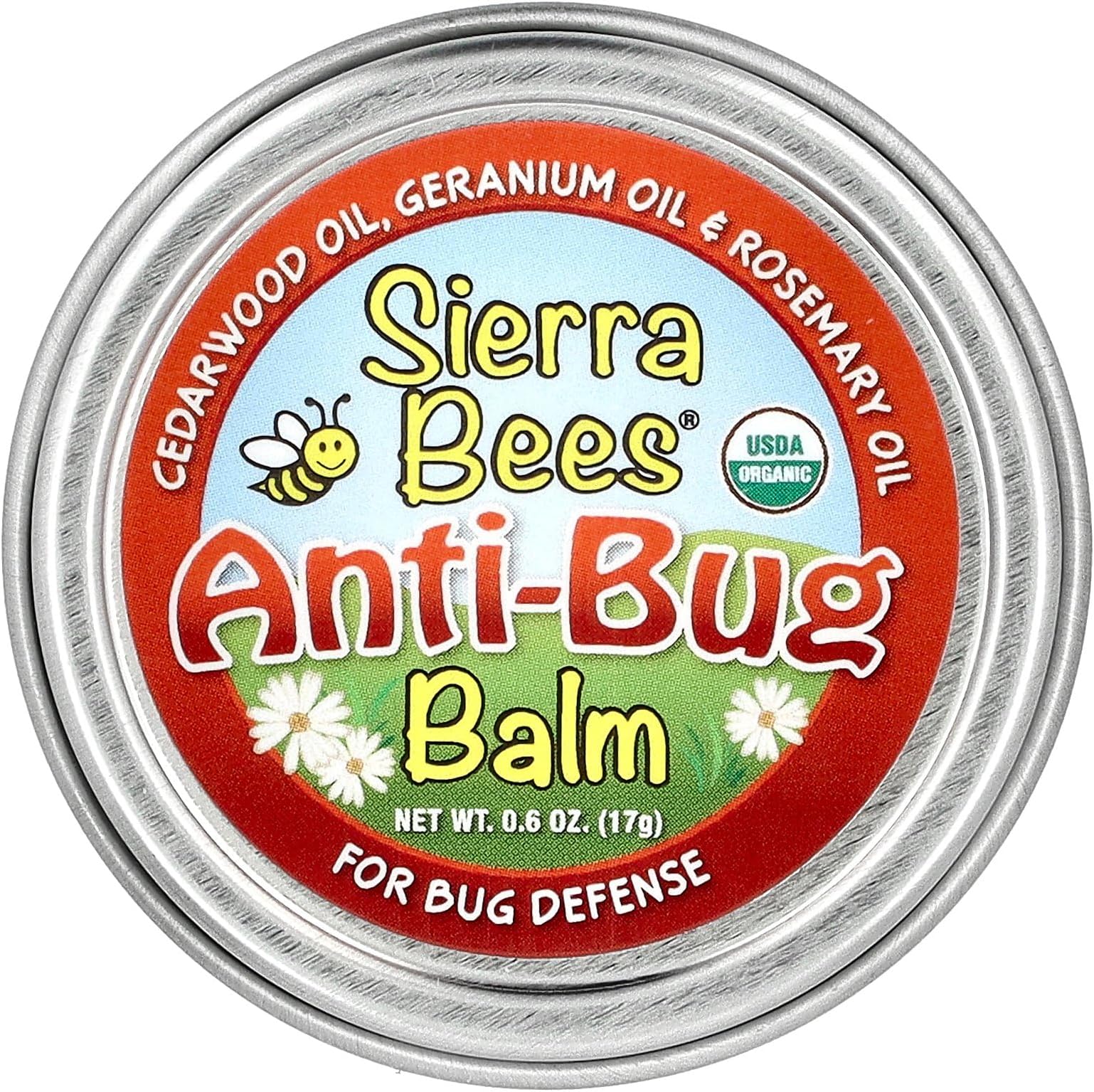 Anti-Bug Balm, Cedarwood, Geranium & Rosemary Oil, 0.6 oz (17 g)