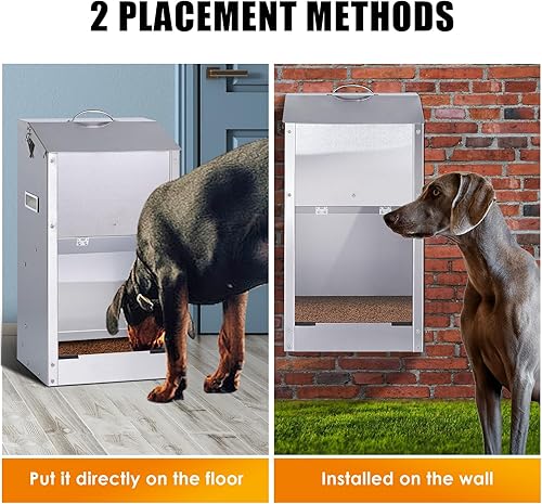 Miniatura 2 de Comedero automático para perros de raza grande, dispensador automático de alimentos para perros de 25 libras, de acero inoxidable de gran capacidad,