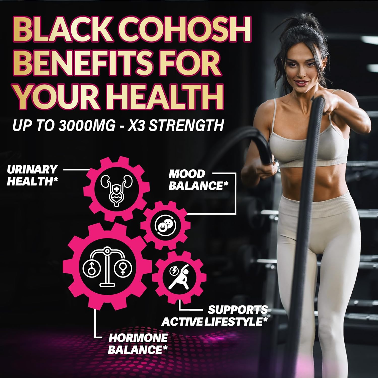 9in1 Liquid Black Cohosh Supplements Women with Dong Quai, Red Clover, Chasteberry, Cranberry, Passion Flower, Turmeric, Rhodiola Rosea, and Amla - 30ml Fl Oz - Image 5