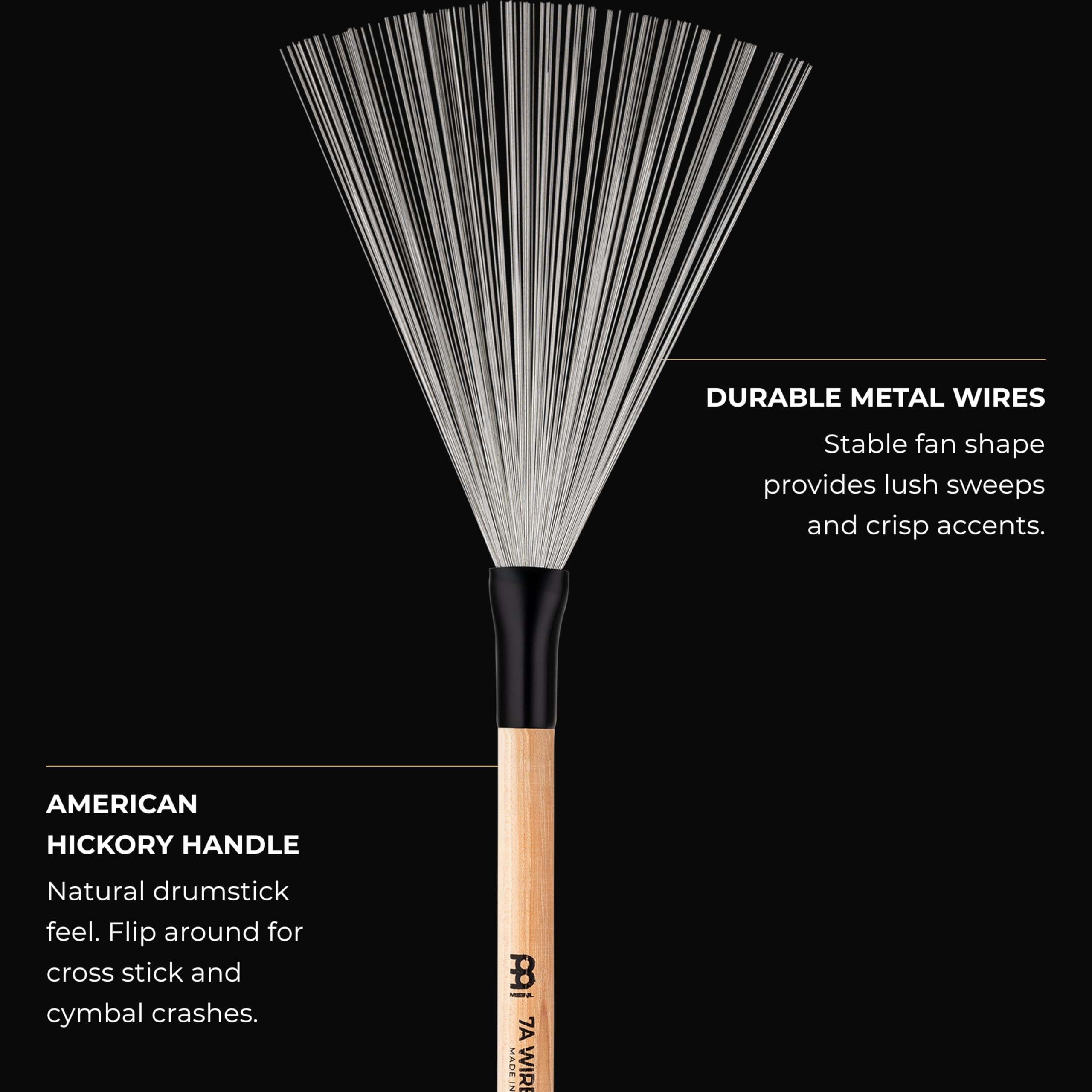 Meinl Stick & Brush - 7A FIXED WIRE BRUSH (SB302)