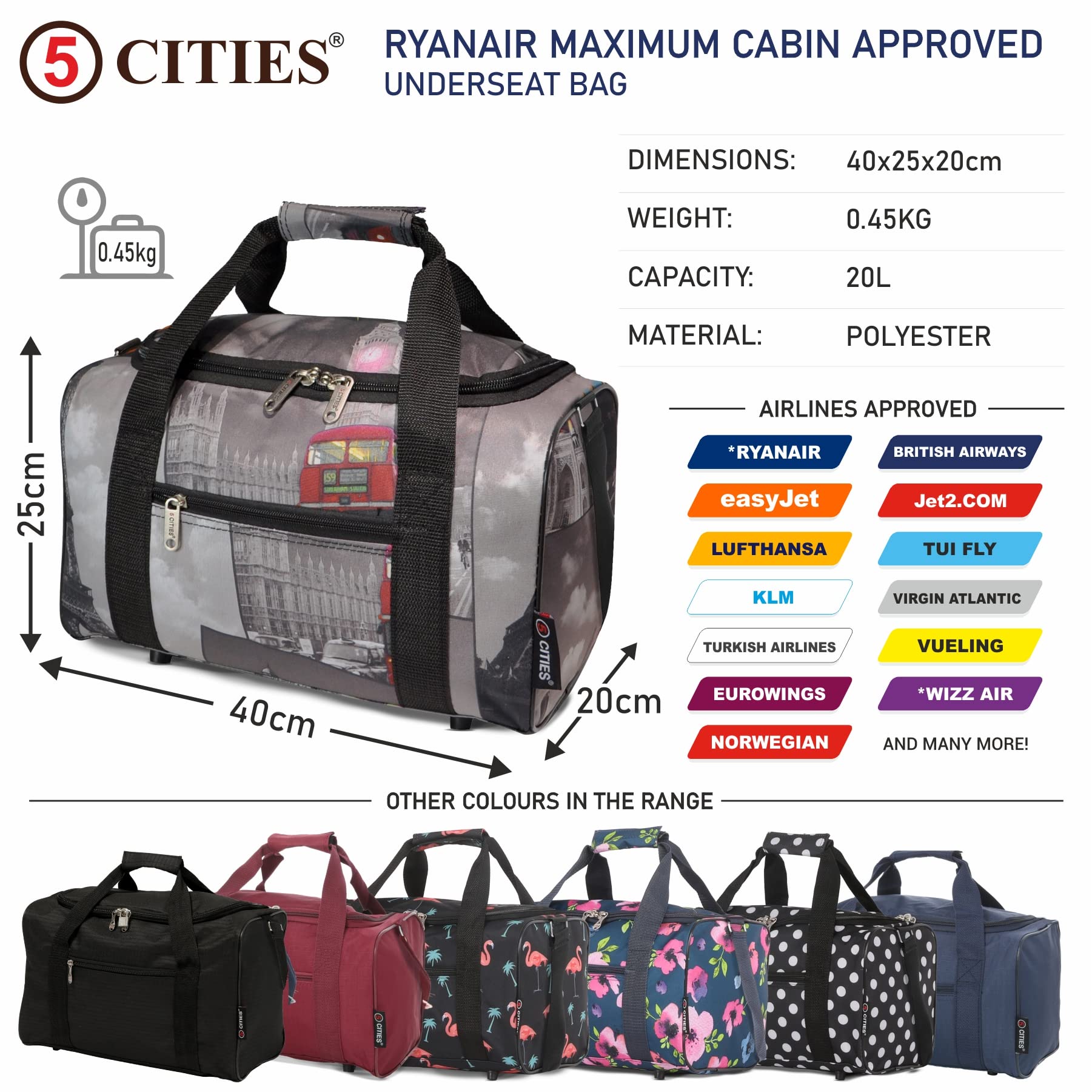 ryanair cabin bolsa dimensions 2022