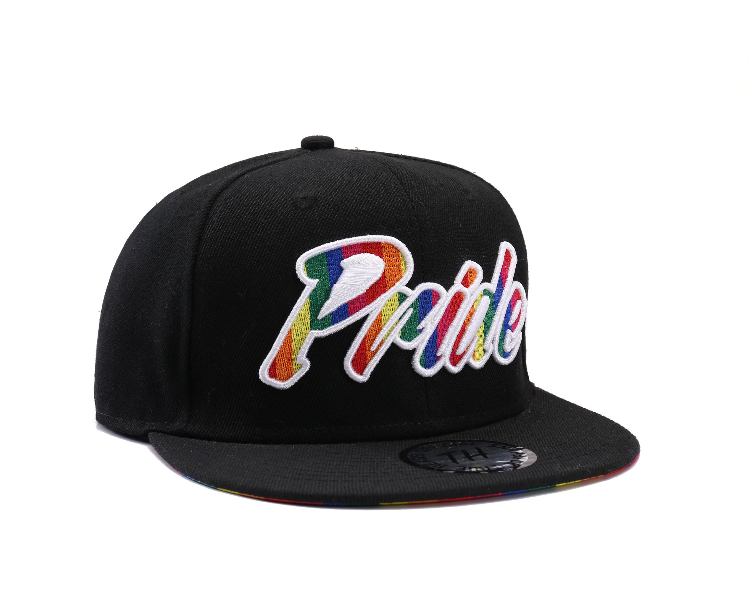 We Show Pride Gay Pride Black Rainbow Snapback Baseball Cap (WSPSB1)