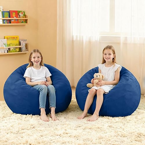 Miniatura 18 de HABUTWAY Silla Puf de 3 Pies de Terciopelo Lujoso de Piel Ultra Suave con Espuma Viscoelástica de Alto Rebote, Sillas Puf para Adultos, Sofá