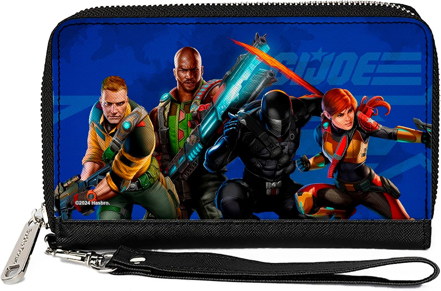 Buckle-Down GI Joe Wallet, Bifold, GI Joe Unit Agents Group Pose and Logo Blues, Vegan Leather