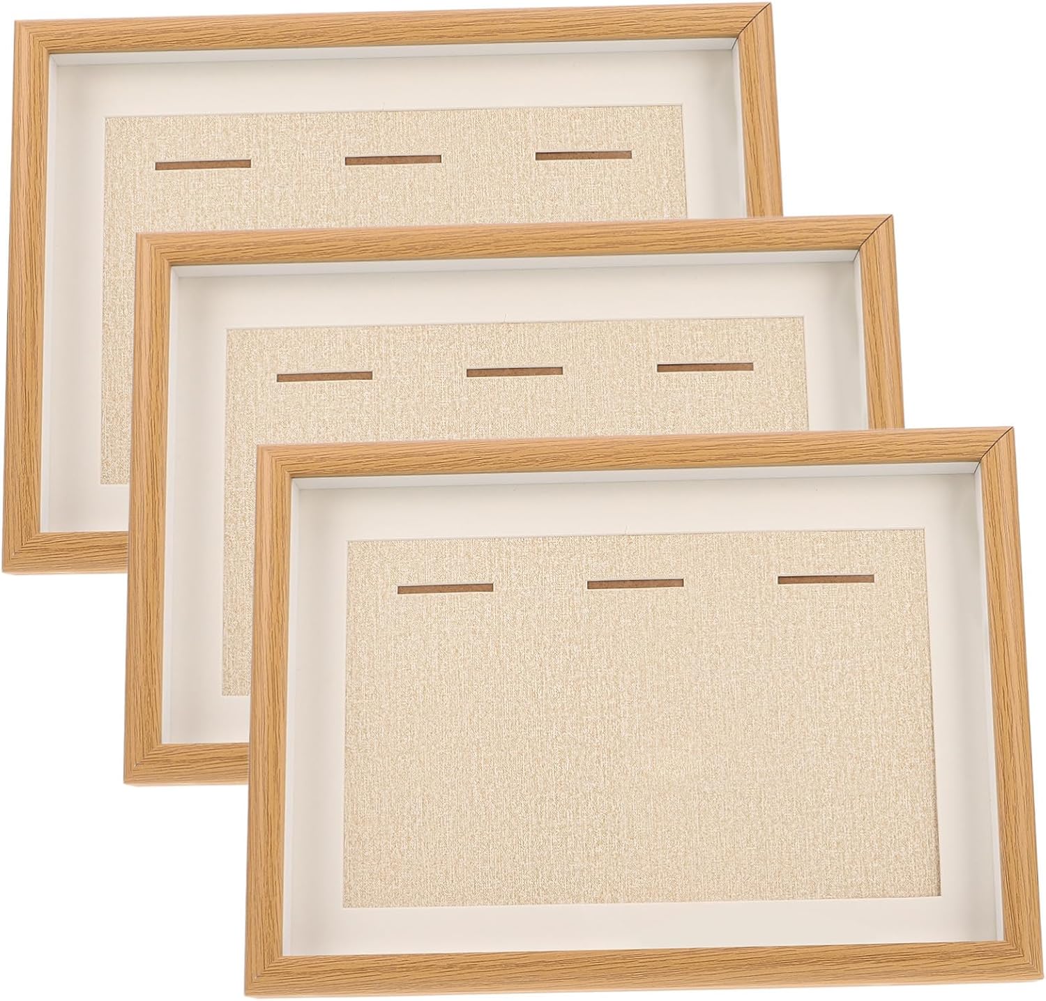 3pcs Medal Display Box for Sports Medals Shadow Box Frame with Elegant Design for Organizing Awards