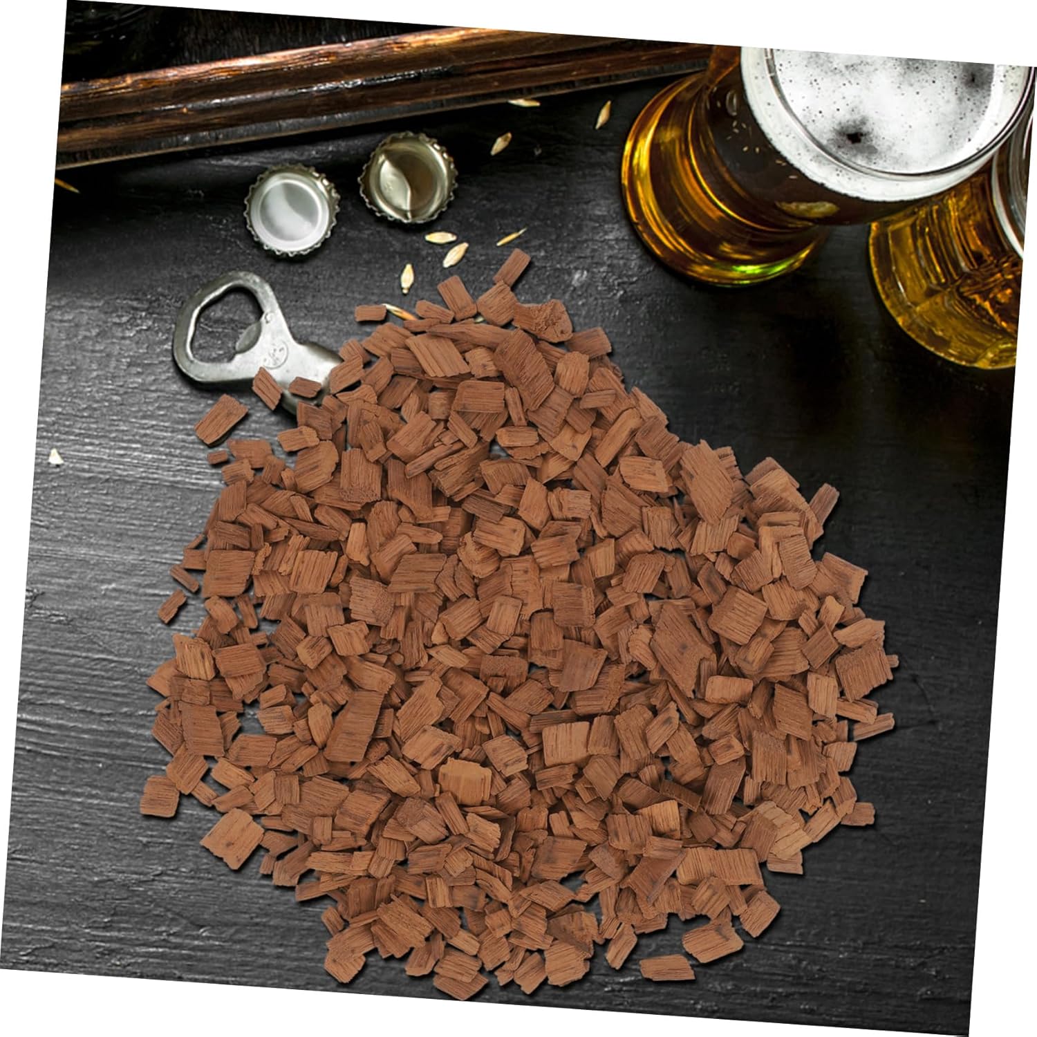 2packs French Oak Chips for Home Brewing Medium Red Wine Flavor and for Wine Making and Whiskey Aging