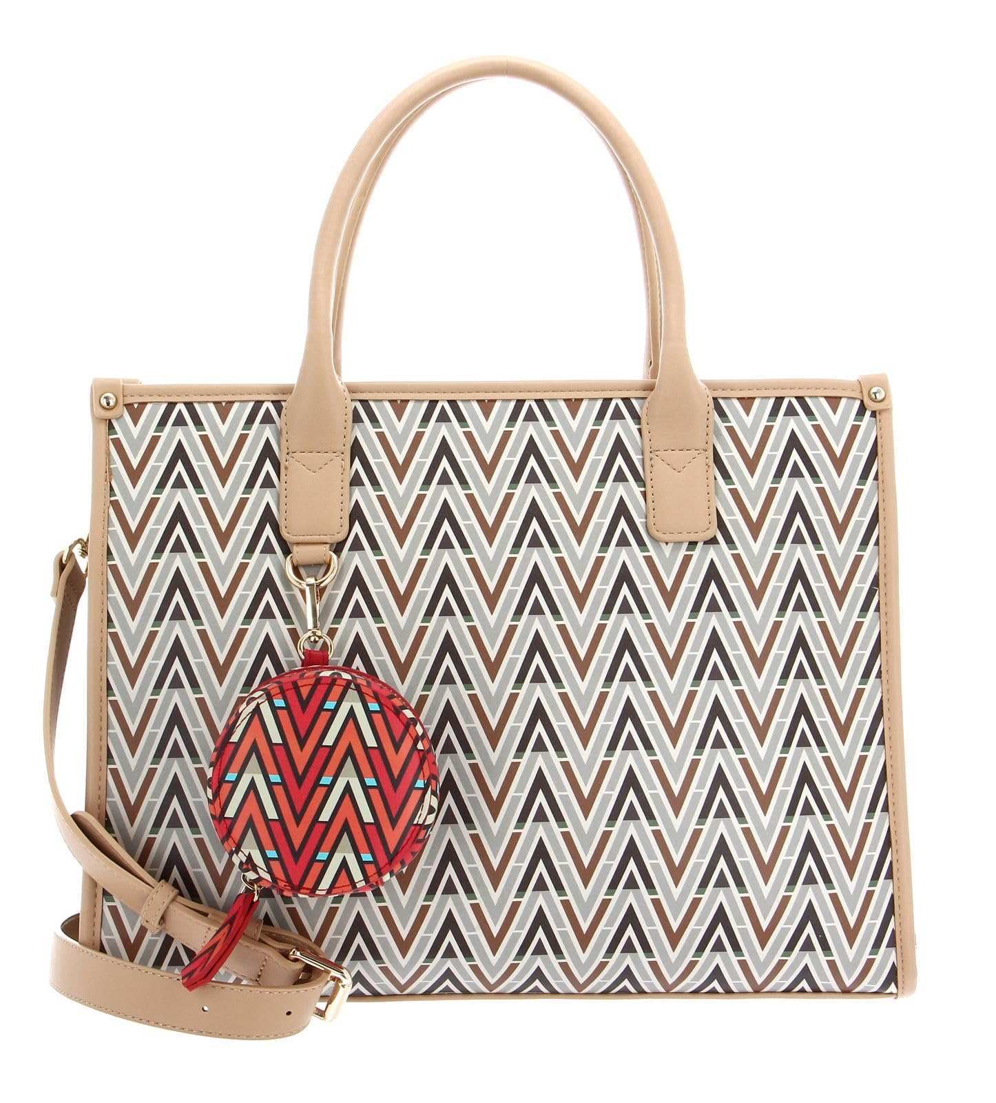 Valentino bolso de hombro bolso shopper Tonic Tote Beige/Multicolor