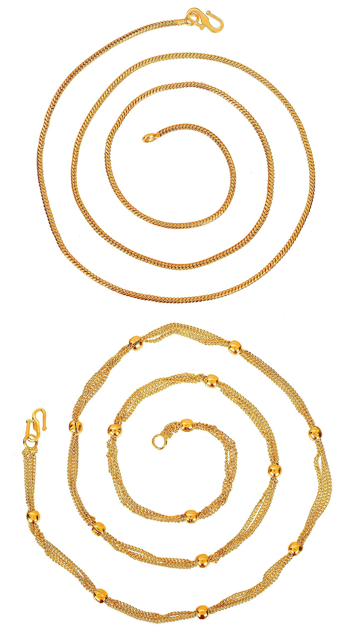 See full amazon price history chart for Taruna Biyani Imitation Gold Plated Neck Chain Durable Necklace Combo Fashion Jewellery for Men, Women, Unisex 23 Inch (Sleek Snake Chain, Cluster Ball Chain) Taruna Biyani Imitation Gold Plated Neck Chain Durable Necklace Combo Fashion Jewellery for Men, Women, Unisex 23 Inch (Sleek Snake Chain, Cluster Ball Chain) (B08VVZMGLZ) Amazon Price History, Amazon Price Tracker