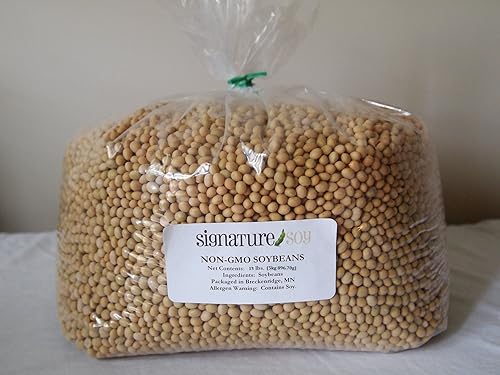 Signature Soy Semillas de soja sin OMG para hacer leche de soja y tofu 13 Lbs. CULTIVO FRESCO