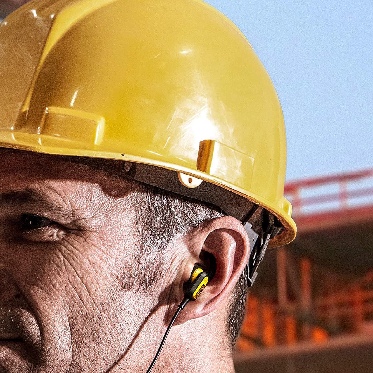 DEWALT Heavy Duty Neckband Bluetooth Earbuds, Wireless Bluetooth 5.2 Headphones w/Microphone, Lightweight Comfort, IP56 Waterproof, Deep Bass Strong Beat, 20H Playtime, Jobsite Behind-Neck Earphones image 2