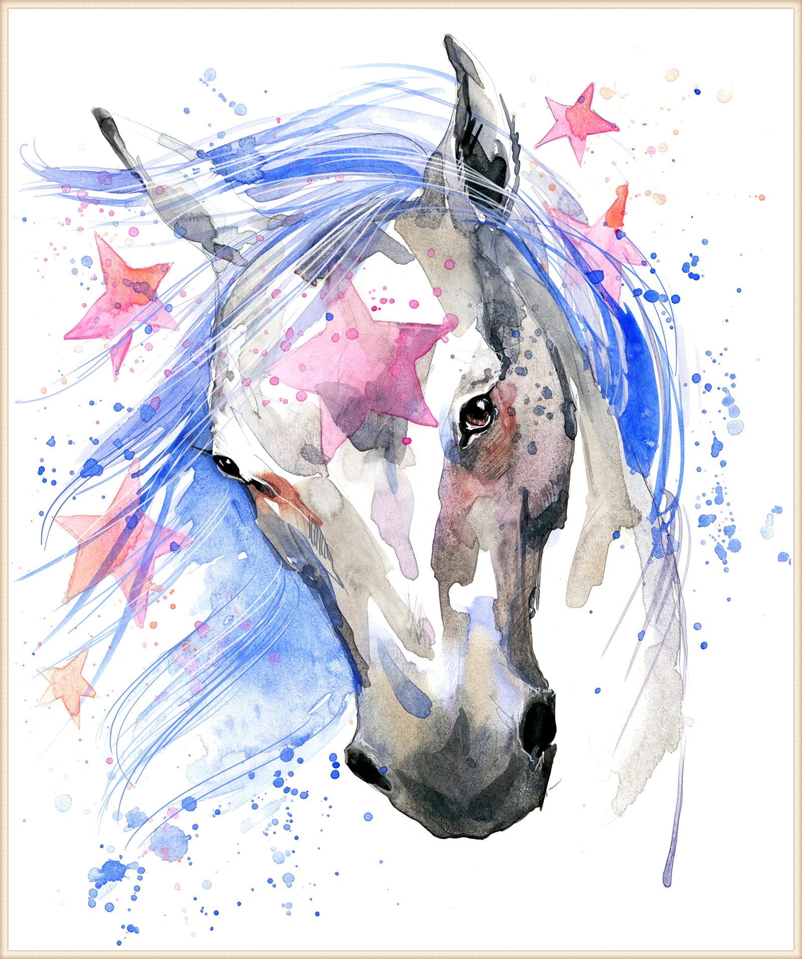 WOWDECOR 5D Diamond Painting Pferd – DIY Diamantbild Im Set 30x40 Cm