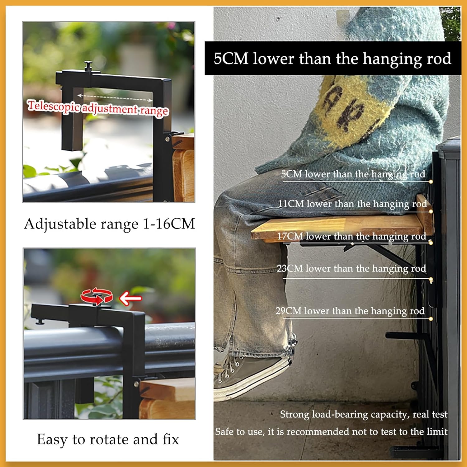 Folding Hanging Table,Space-Saving Wall Mounted Table for Kitchen, Balcony, Durable Lightweight, Easy to Install, Perfect for Small Spaces(120cm)