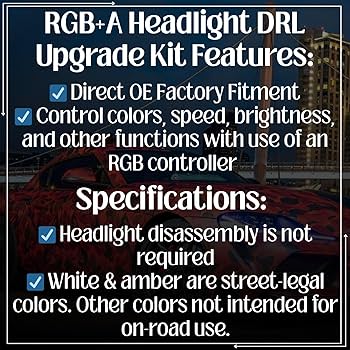 Amazon.com: ORACLE Lighting 1400-335 ColorSHIFT RGB+A Headlight