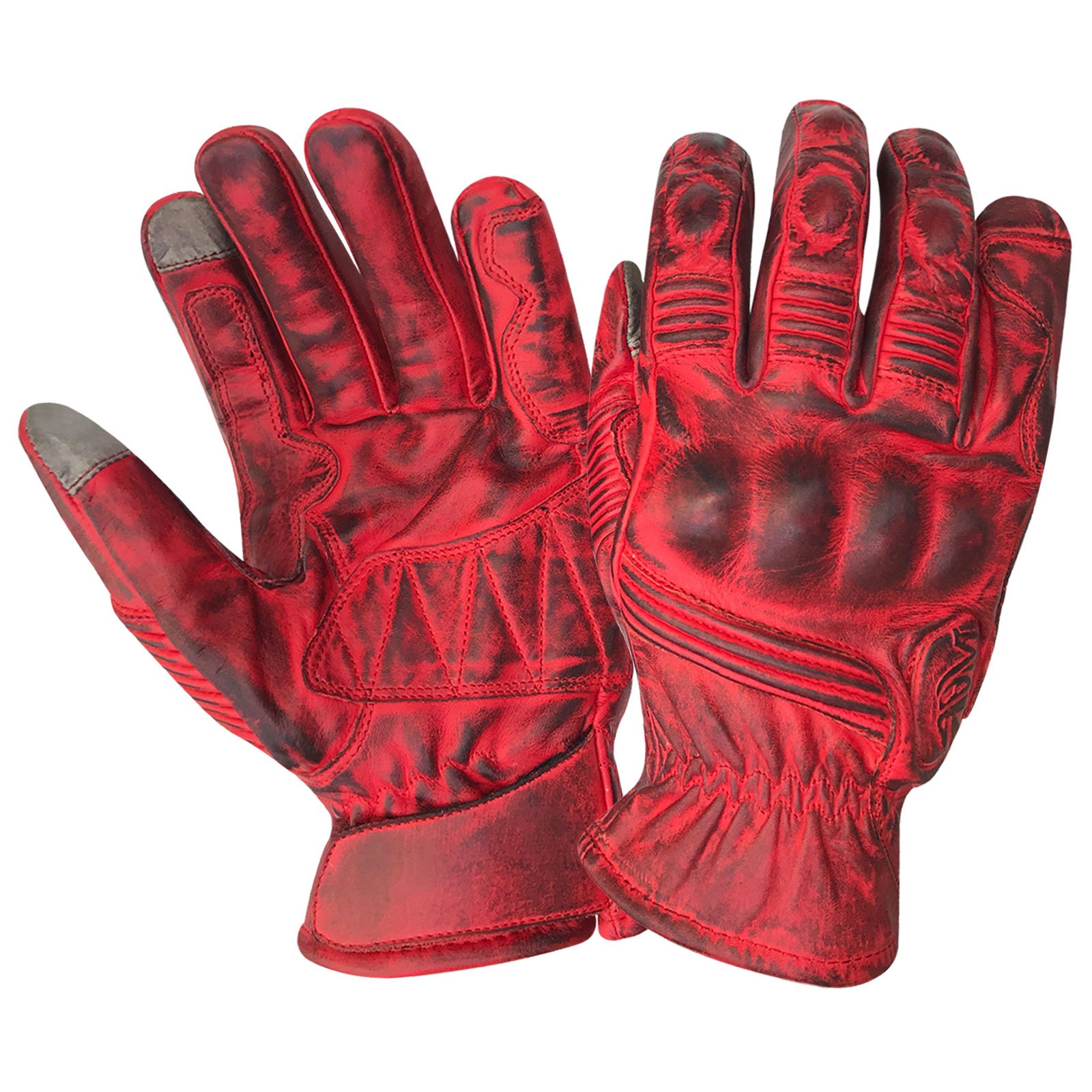 Prime Leather Motorradhandschuhe Modell 9008 – Allwetter, Mit Kevlar & Touchscreen-Fingern