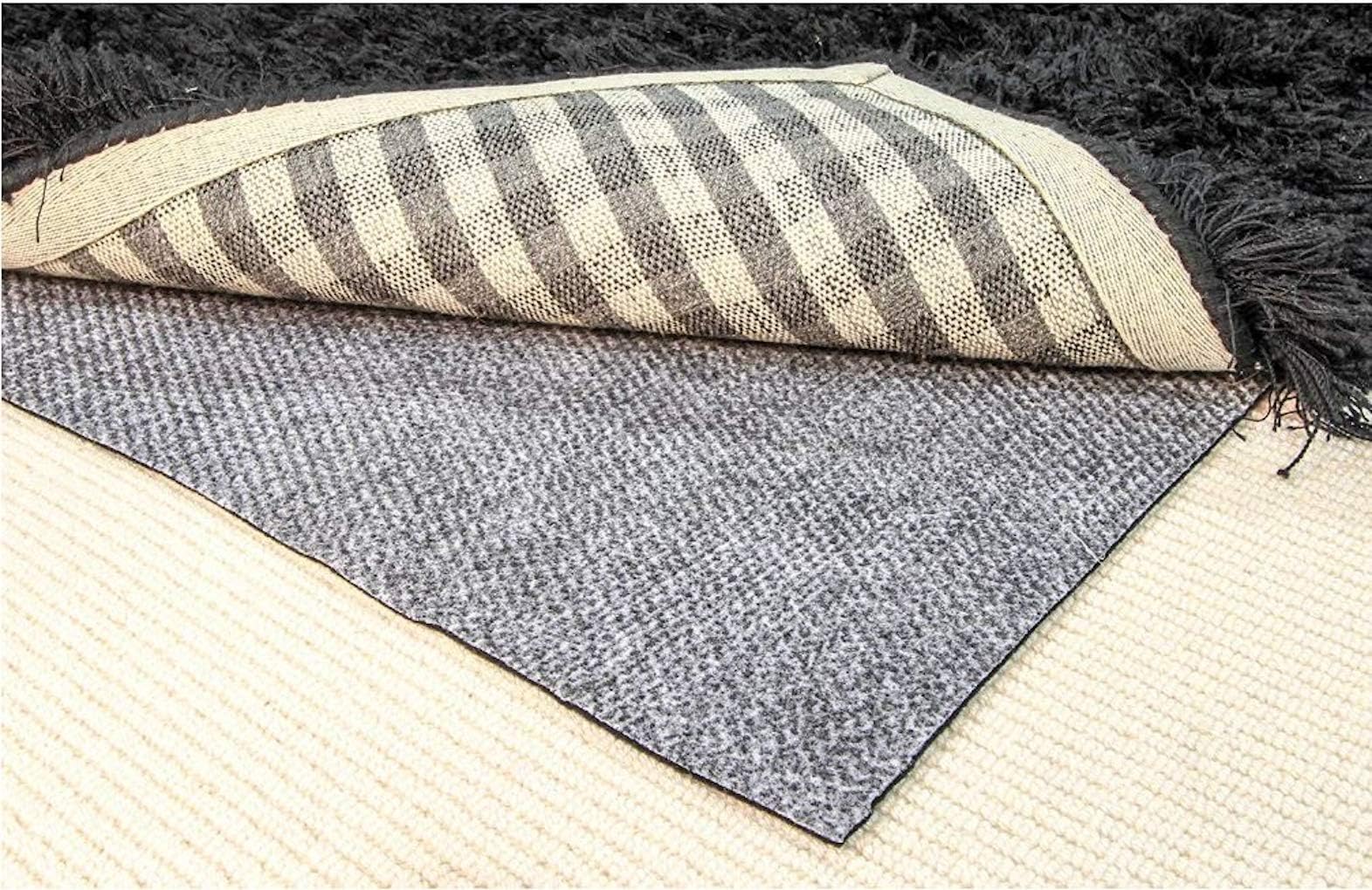 Hold-a-Rug Plush 2' x 4' Nonskid, Nonslip Rug Pad, Reversible Gripper, ¼ Thick, Safe for All Floors and Carpet, Keep Area Rugs Secure