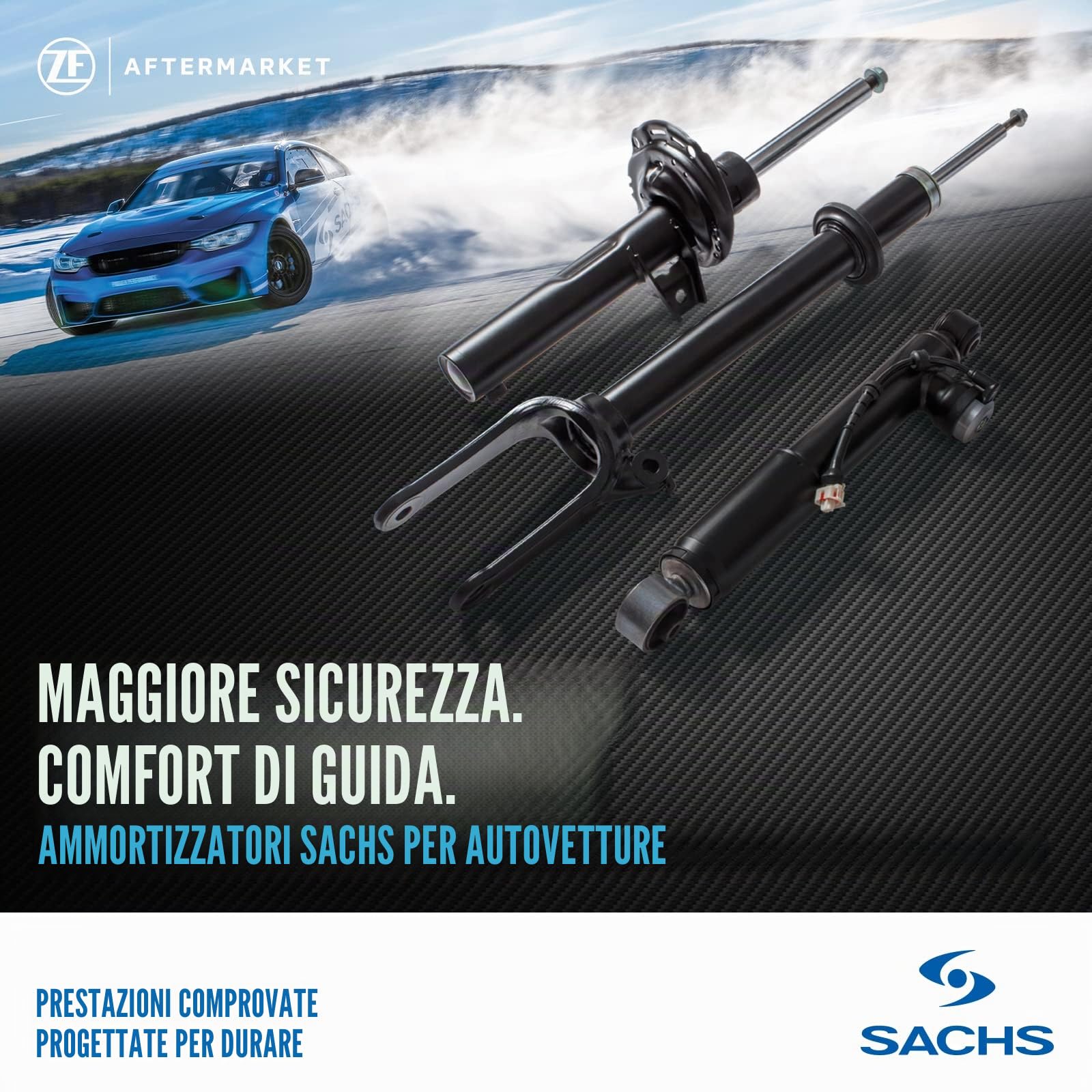 SACHS 311 897 Ammortizzatore per Ford Fiesta V (JH_, JD_) 2001-2014 Assale Posteriore e altri veicoli