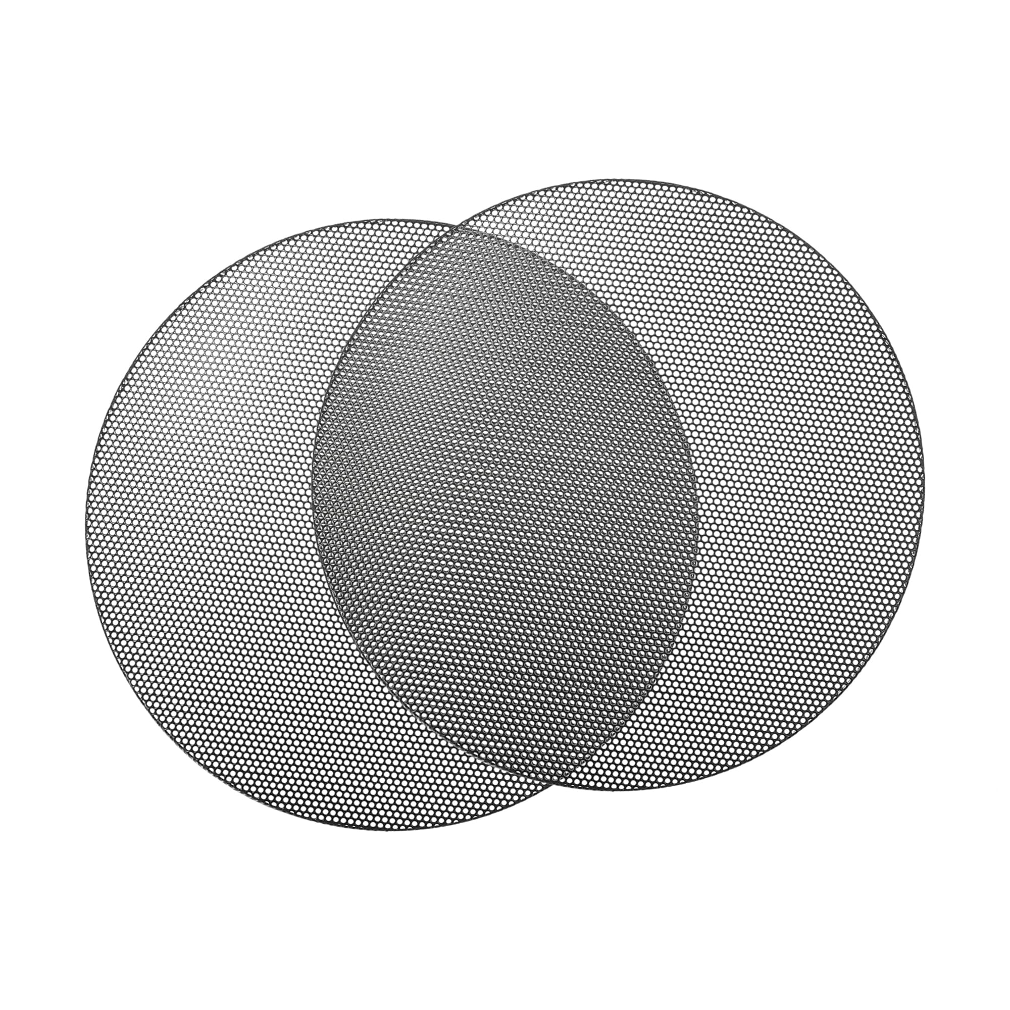 REPAIROCK Universal 5.5 Inch Speaker Grills Mesh for Audio Subwoofer 142x6.5mm Grille without Frame Black - Pack of 2 Auto Replacement Parts