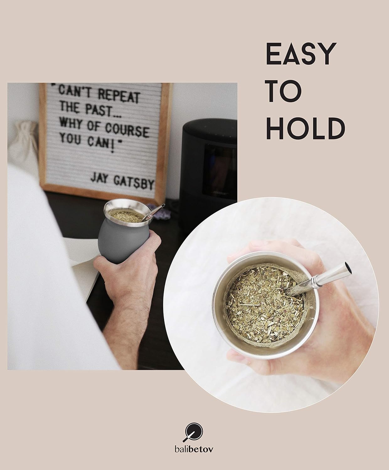 Bеѕt Cуbеr Dеаlѕ 🔥 BALIBETOV Mate Cup And Bombilla Set - Yerba Mate set Includes One Yerba Mate Cup, Two Bombilla Mate (Straw) and Brush - Stainless Steel Double-Wall | Easy to Clean Yerba Mate Gourd (Black) Authеntіс Crаzу Dеаlѕ BALIBETOV Mate Cup And Bombilla Set - Yerba Mate set Includes One Yerba Mate Cup, Two Bombilla Mate (Straw) and Brush - Stainless Steel Double-Wall | Easy to Clean Yerba Mate Gourd (Black)