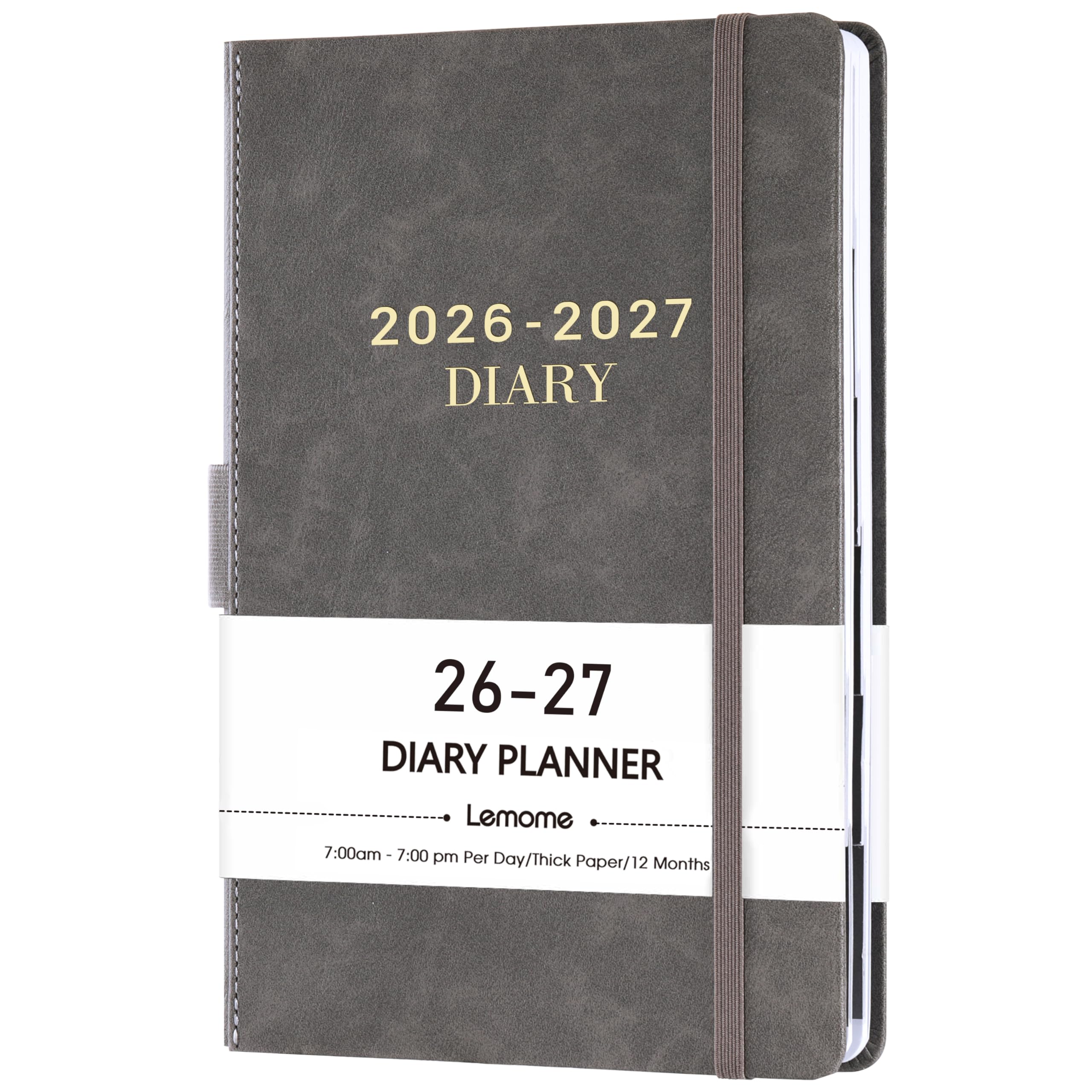 Daily Planner 2026-2027 - Diary 2026-2027, Appointment Book with Tabs