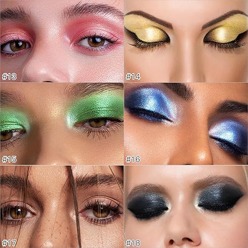 Miniatura 6 de Sombra de ojos en barra de maquillaje cosméticos iluminador de ojos, lápiz de sombra de ojos en crema giratoria, sombra de ojos con brillo en barra