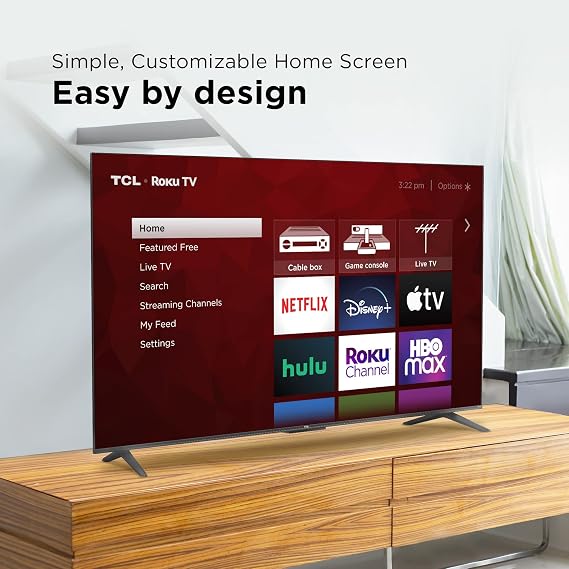 TCL 50 Class 4-Series 4K UHD HDR Smart Roku TV 50S455 2022