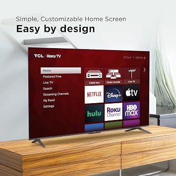TCL 50 Class 4-Series 4K UHD HDR Smart Roku TV 50S455 2022