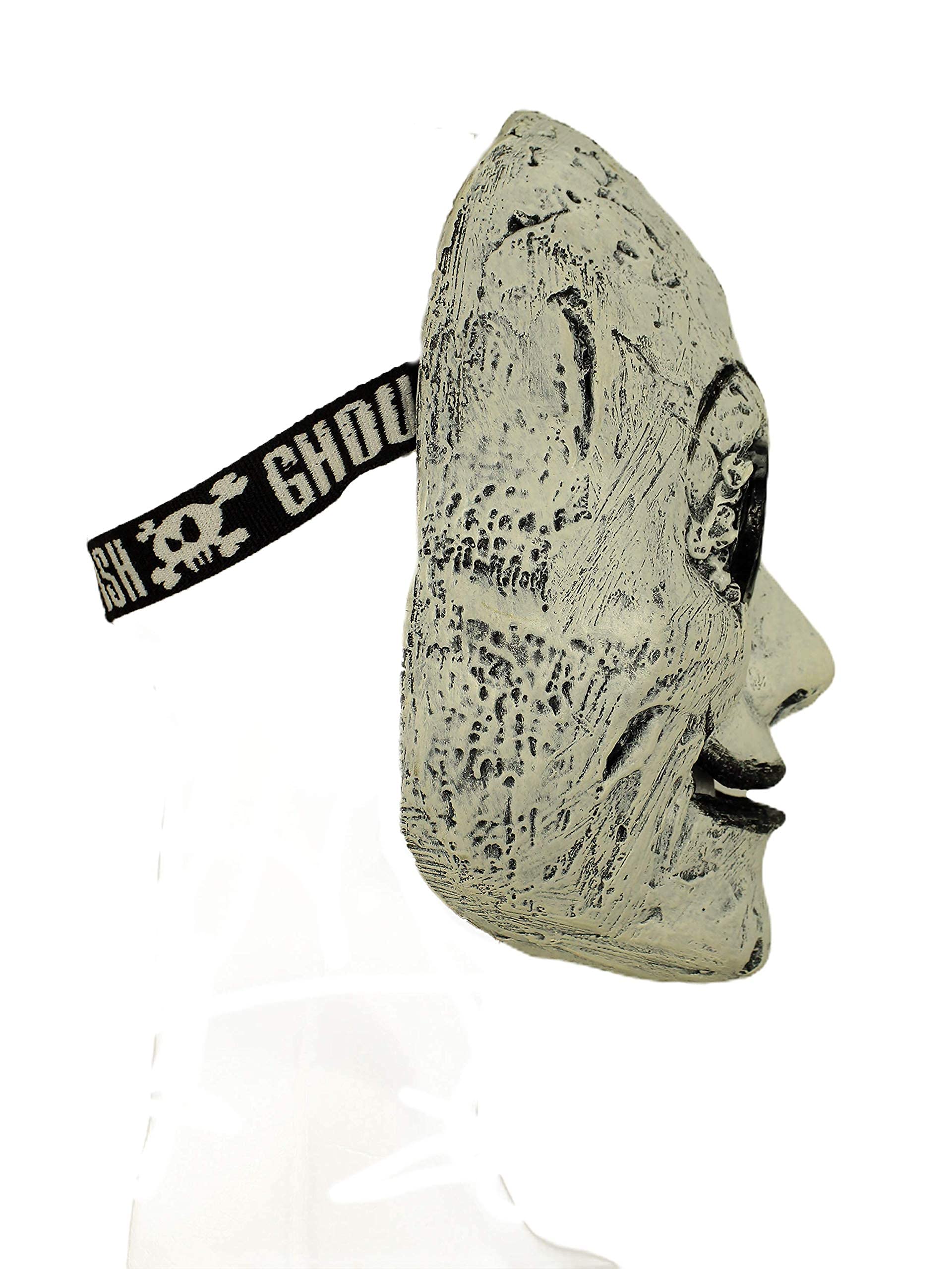 Ghoulish Productions - Máscara Ojos de Botones, Línea Urban Mask, Disfraz de Látex resistente, pintada a mano para Halloween Desfile de Carnaval, Fiesta de Disfraces, cosplay, Talla única adulto.