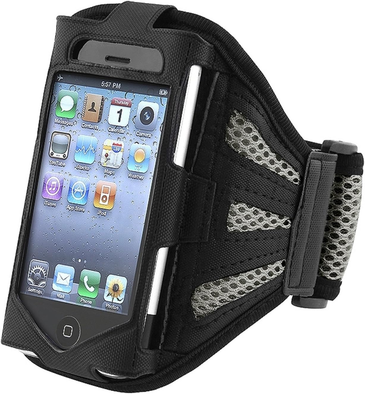 eForCity Sport Running Armband Case Pouch Compatible With iPhone? OS 4 G IOS4 iPhone? 4S AT&T, Sprint, Version 16GB 32GB 64GB