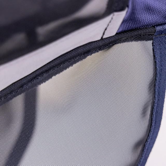 Foto 4 de 8 de Shires FlyGuard Pro - Máscara de malla fina con protección UV, color azul marino/orejas y nariz/completo
