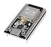 ESP32 ESP-WROOM-32 WiFi and Bluetooth Development Board, 38-Pin, with USB Type-C and CP2102, Dual-Core ESP32 Microcontroller for IoT Projects, Compatible with Arduino IDE