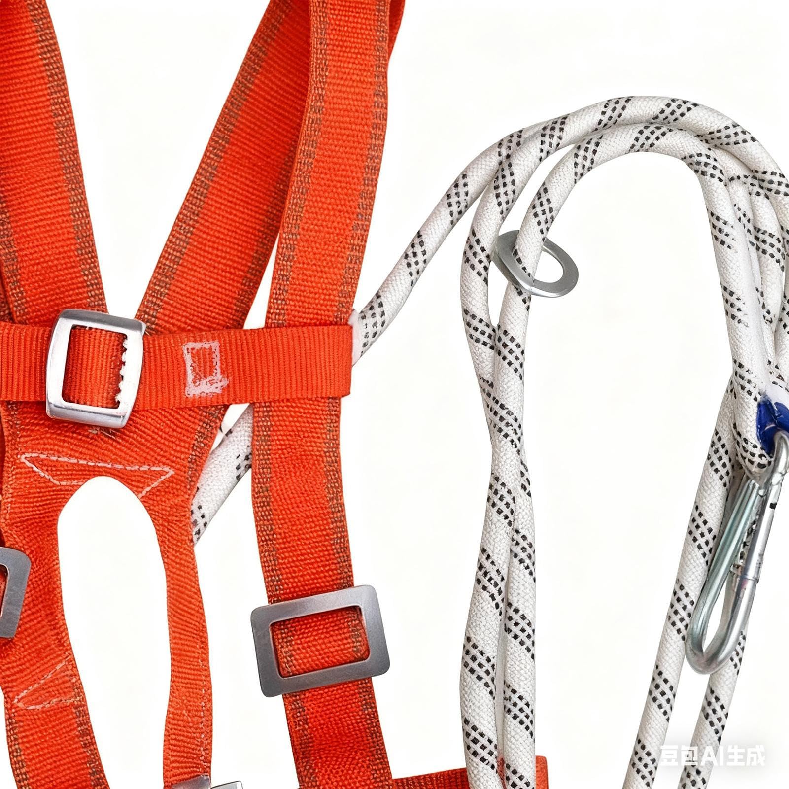 Imbracatura per Edilizia - Attrezzatura Di Sicurezza Regolabile, Imbracatura Edile Protezione Anticaduta, per Manutentori Magazzino, Pulitori Finestre, Arrampicatori, Elettricisti