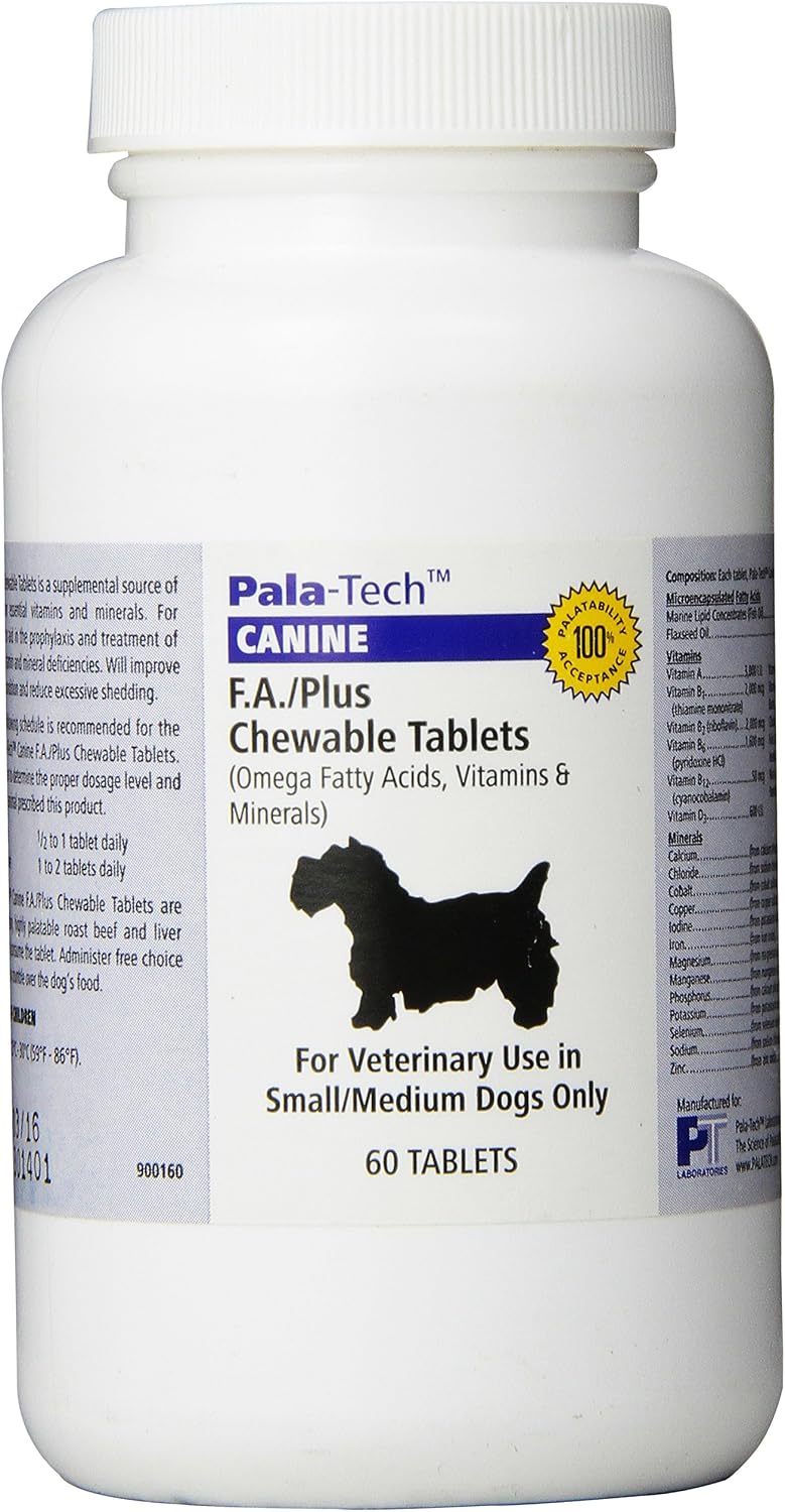 Pala-Tech FA Plus Chew Tabs Small Dog 60 ct