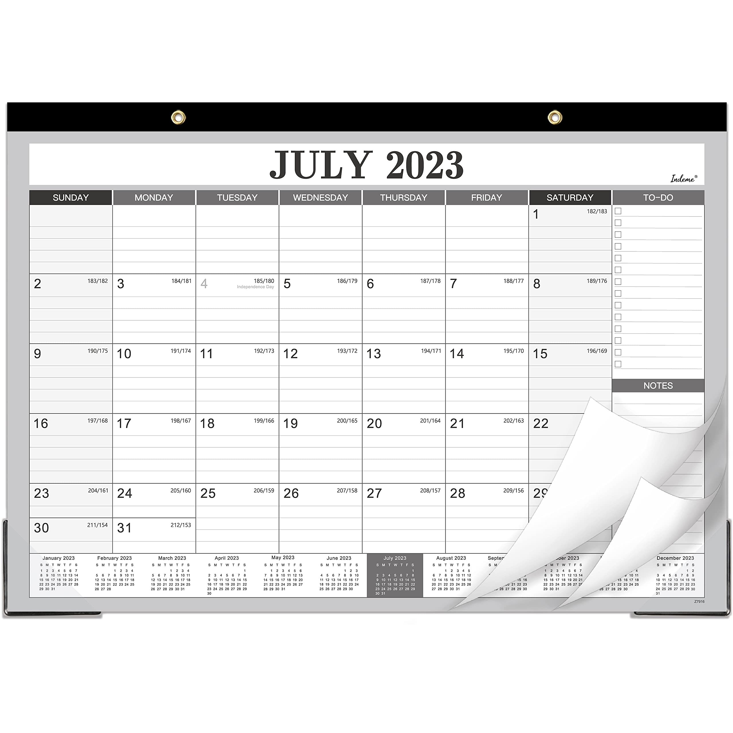 Amazon.com : 2023-2024 Desk Calendar - 18 Months Large Desk Calendar 2023-2024,  Jul. 2023 - Dec. 2024, 17