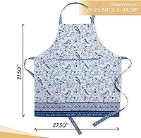 Vista 419 de Maison d' Hermine Delantal 100% de algodón para mujeres con bolsillo de cocina delantal de chef para hombres, decoración de Pascua