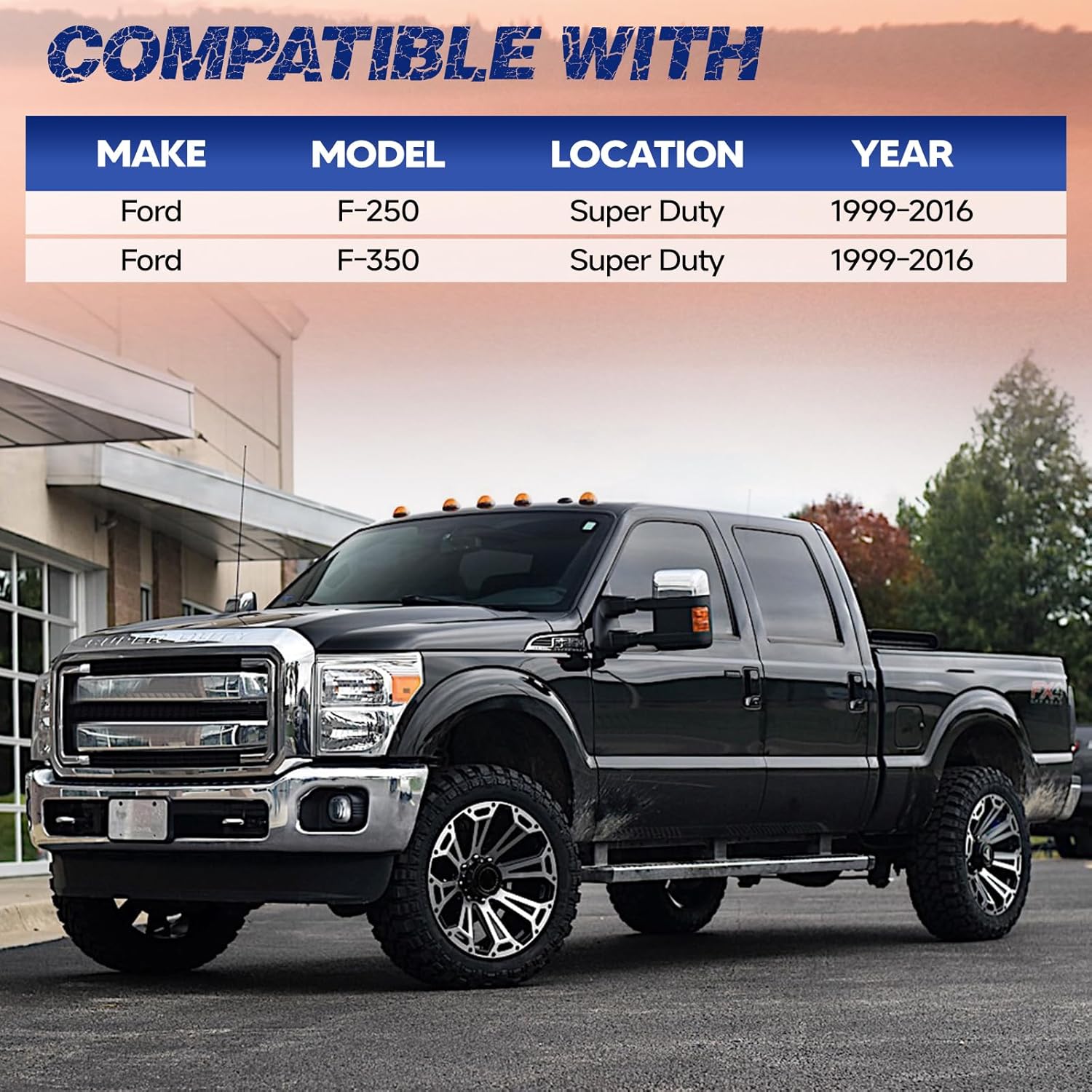 Passenger Side Truck Bed Storage Tool Box Lockable, Fit for Fit for Ford F-250/ F-350 Super Duty 1999-2016, Rotatable Tool Box, Waterproof, Combination Lock