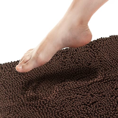 Miniatura 58 de Tafts - Alfombra de baño de lujo ultrasuave y afelpada, de microfibra de chenilla, absorbente, antideslizante, lavable a máquina, decoración