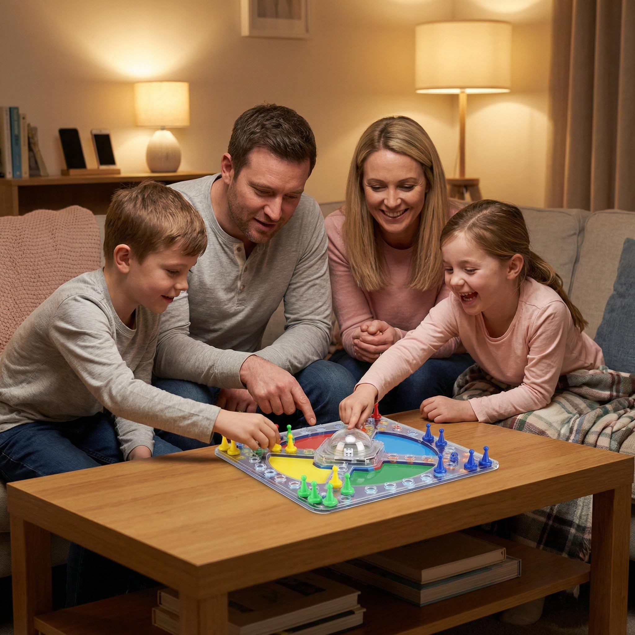 Frustration Board Game Race To Base Board Game For Kids & Family Pop A Dice Classic Trouble Game 2-4 Players Racing Chasing Party Fun Children Interactive Strategy Toy For Boys Girls - Image 3