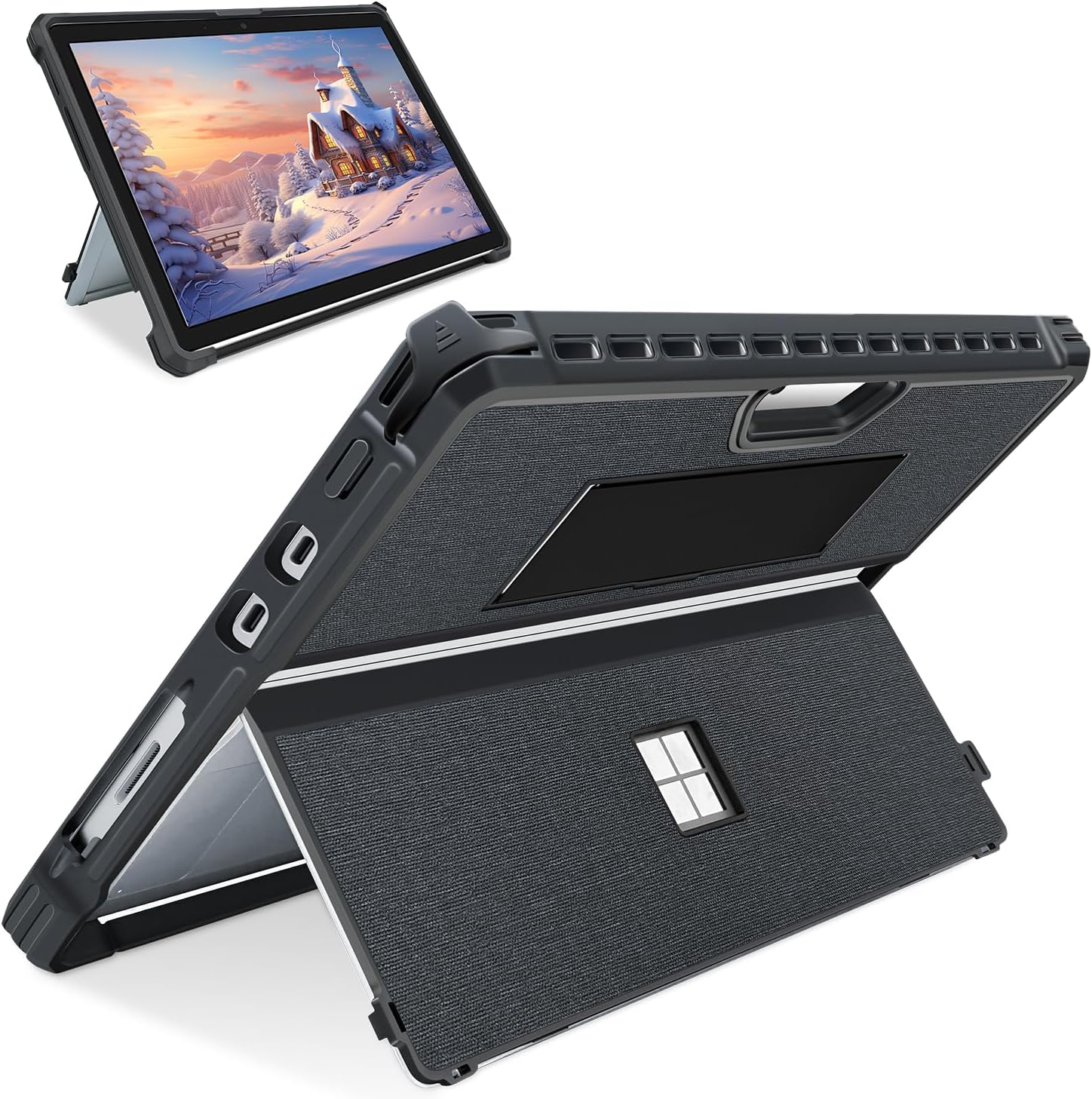 Case Fits for Microsoft Surface Pro 8 13" 2021 Tablet, PU+TPU Material Rugged with