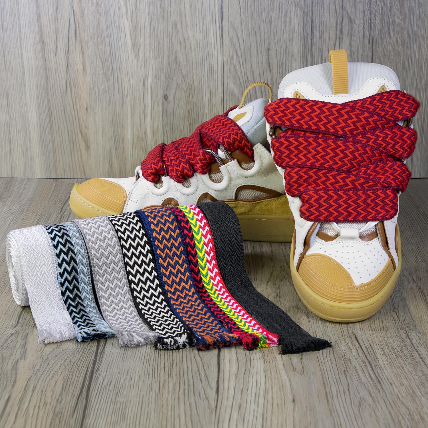 Endoto Sznurówki do Lanvin Curb Butów, Grube Jumbo Sznurowadła Zamiennik Sznurowadeł Zamienne Shoe Laces Replacement Shoelaces