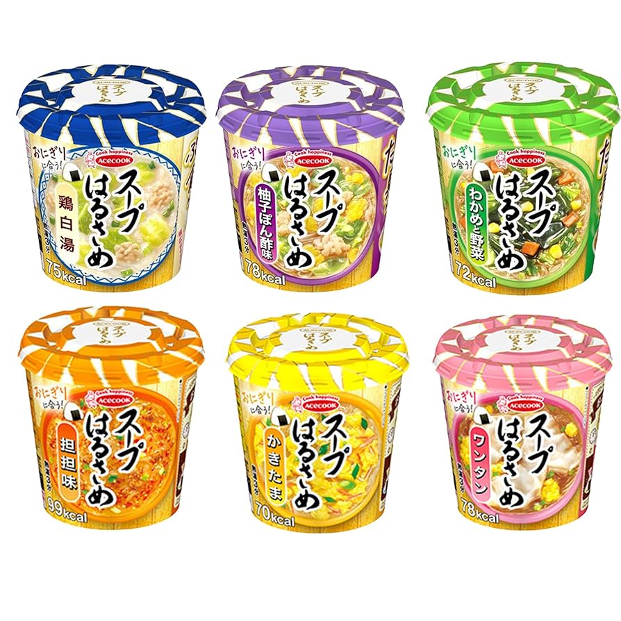 Amazon | エースコック スープはるさめ (6種類各1個 合計6個