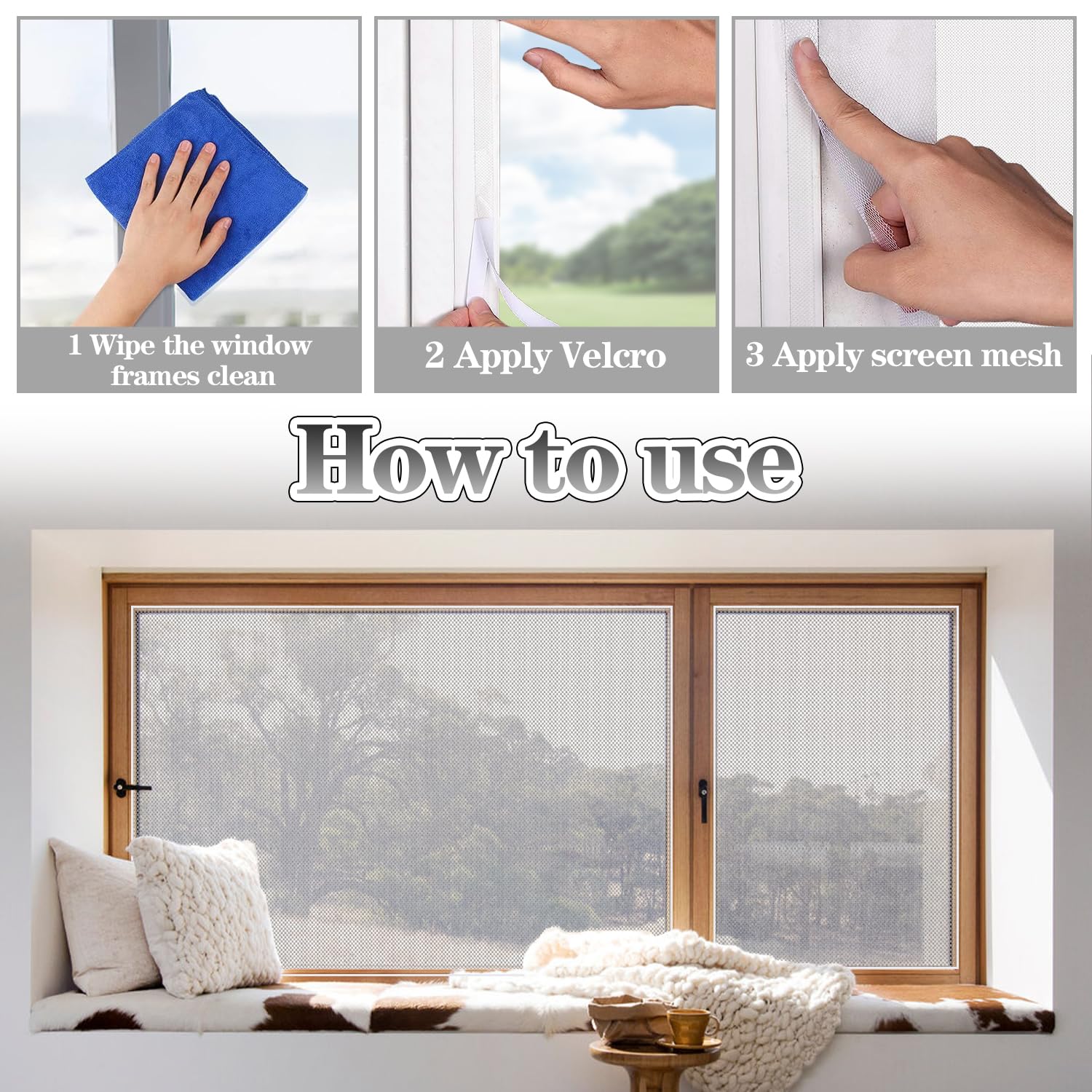 Malla Mosquitera Para Ventanas, 6 Pcs Malla Antimosquitos | FindTheDeal