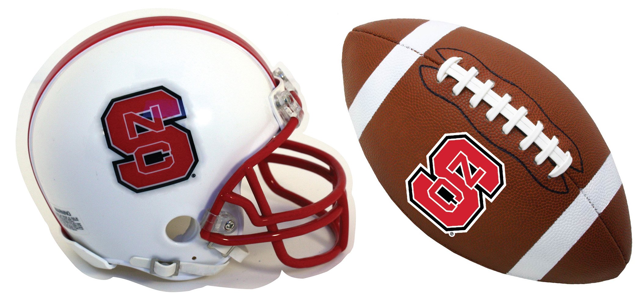 NC State Wolfpack Helmet and Football Magnet Set Officially Licensed Collegiate Product