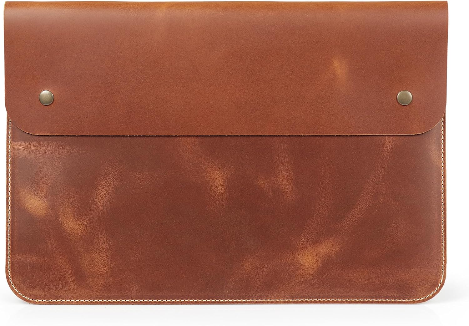 Personalized Top Grain Leather Laptop Sleeve by MegaGear – Custom Engraved Laptop Case for MacBook Pro/Air 13–14 Inch (M1, M2, M3, M4, M5) – Premium Handmade Gift for Men & Women