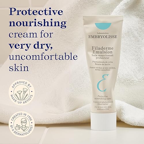 Miniatura 2 de Embryolisse Filaderme - Hidratante facial en emulsión, reparación intensiva para piel seca, con aloe vera y manteca de karité, 2.54 onzas líquidas