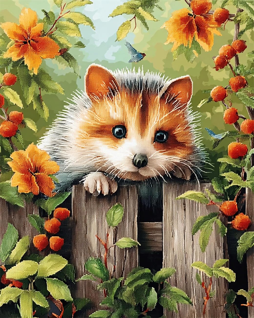 RKFLGEW DIY Bead Embroidery Kits Cartoon Mouse 30x40cm
