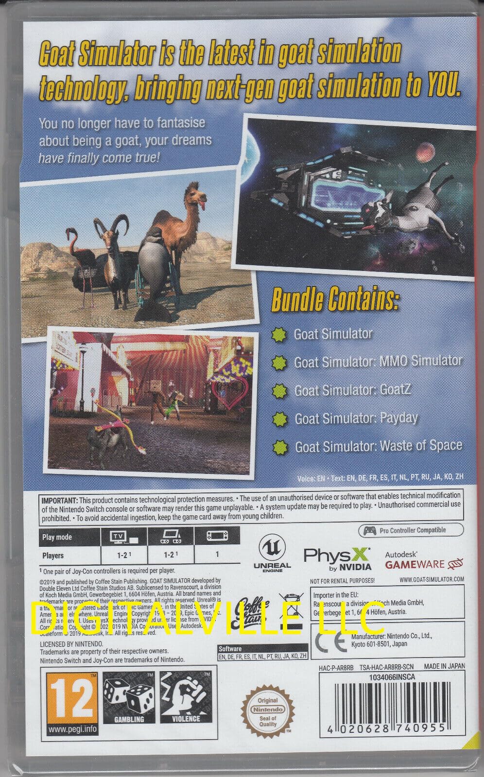 Goat Simulator: The Goaty (Switch) (Nintendo Switch)