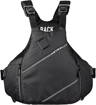 Astral YTV 2.0 Life Jacket - Lightweight USCG Type V PFD Adult Life Vest for SUP, Touring, Sailing, Whitewater - Space Black - Large/X-Large